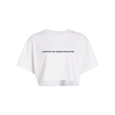 I Survived The Lesbian Apocalypse Cropped Tee